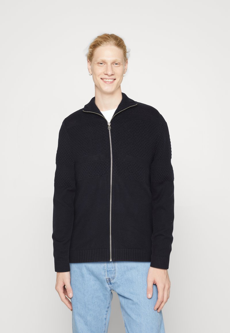 Jack & Jones Jprblamilano Stitch Cardigan Homme – Tricot Confortable Avec Fermeture Éclair, Style Décontracté Tendance