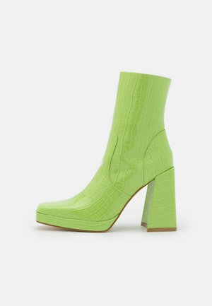 SILONNA - Kotnkov obuv na vysokm podpatku - sage green