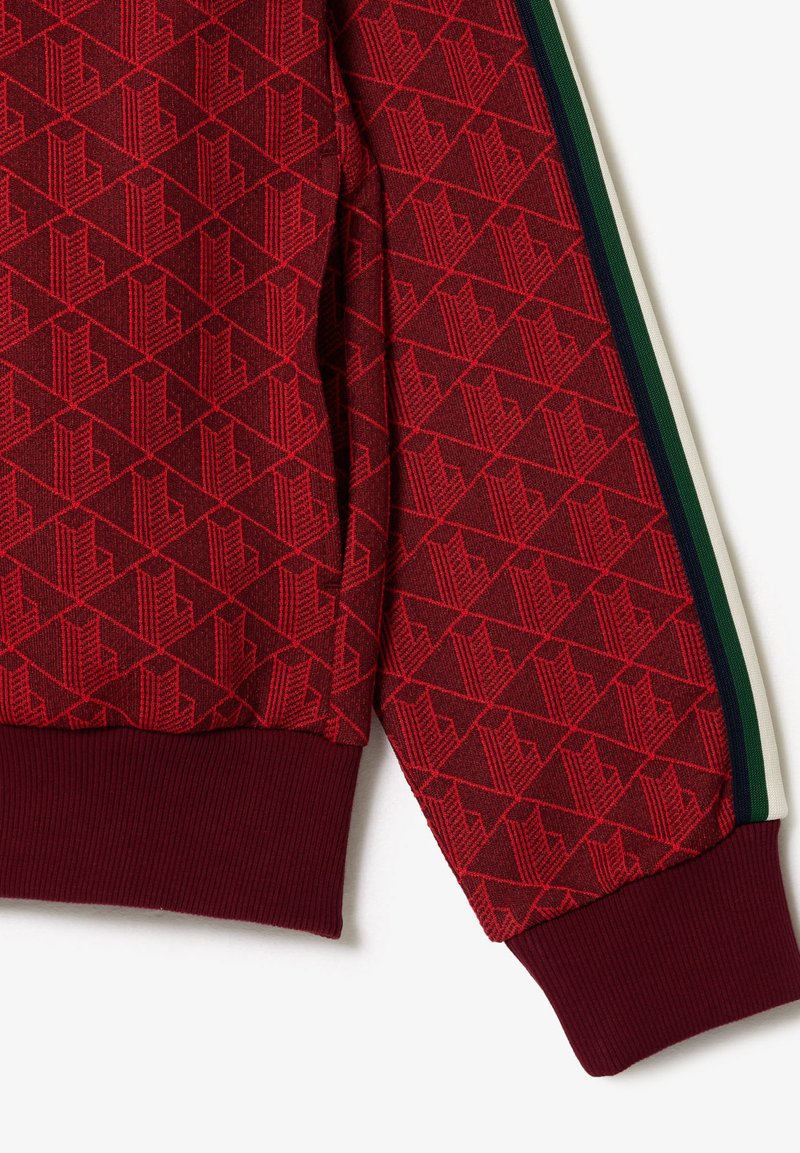 Lacoste MONOGRAM TRACK JACKET - Trainingsjacke - bordeaux rouge