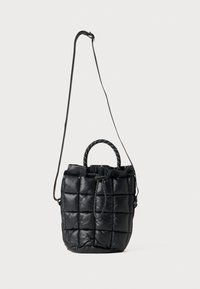 PUFFLE TINY TOTE - Taška cez plece - black/iron grey