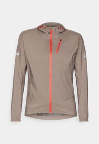 ASICS FUJITRAIL ELITE WATERPROOF JACKET Veste de running taupe