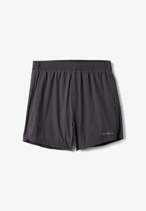 Pantaloncini da corsa neri e leggeri con vita elastica e piccolo logo "ALTAVIA" sull'orlo anteriore destro.