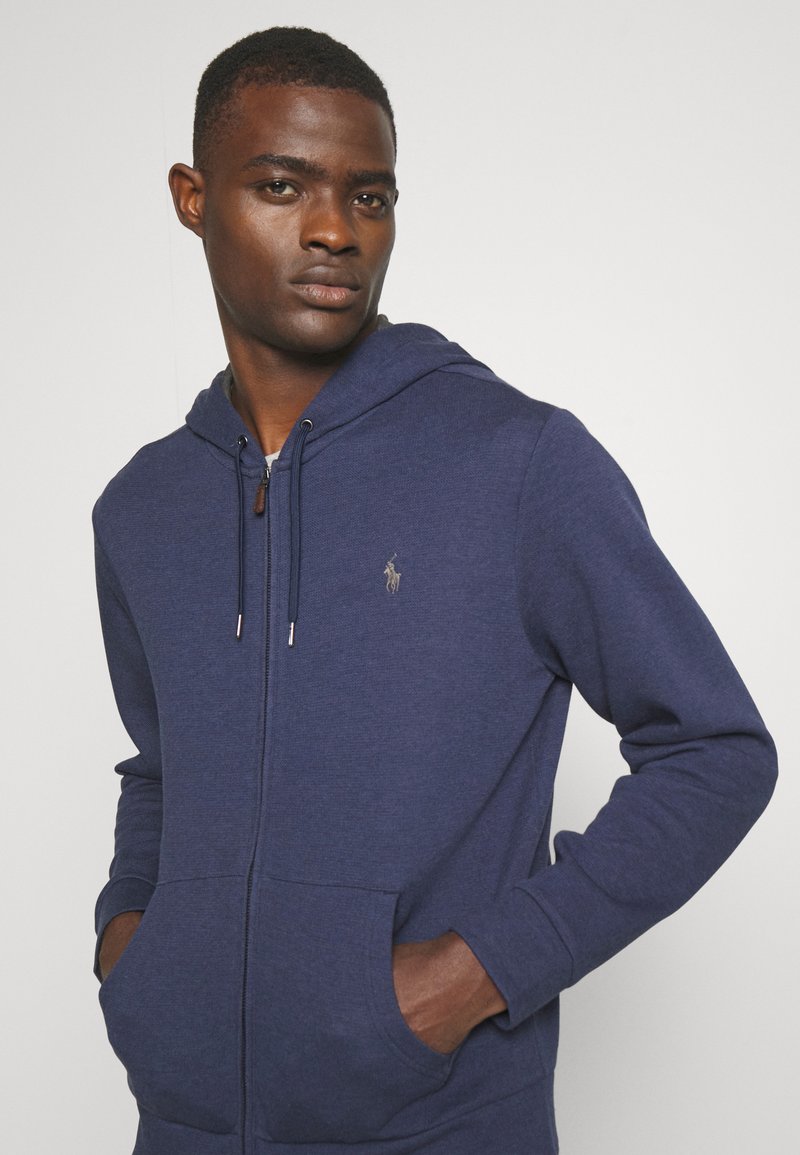 Polo Ralph Lauren LONG SLEEVE FULL ZIP - Zip-up sweatshirt - spring navy  heather/dark blue - Zalando.ie