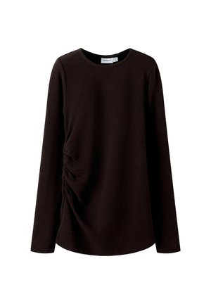 SLIM FIT - T-shirt à manches longues - hot fudge