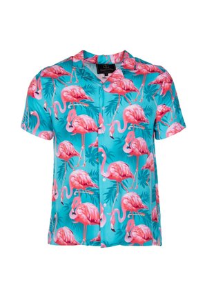 Blount & Pool HONOLULU - Shirt - turquoise flamingo