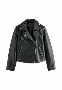 BIKER - Műbőr dzseki - black