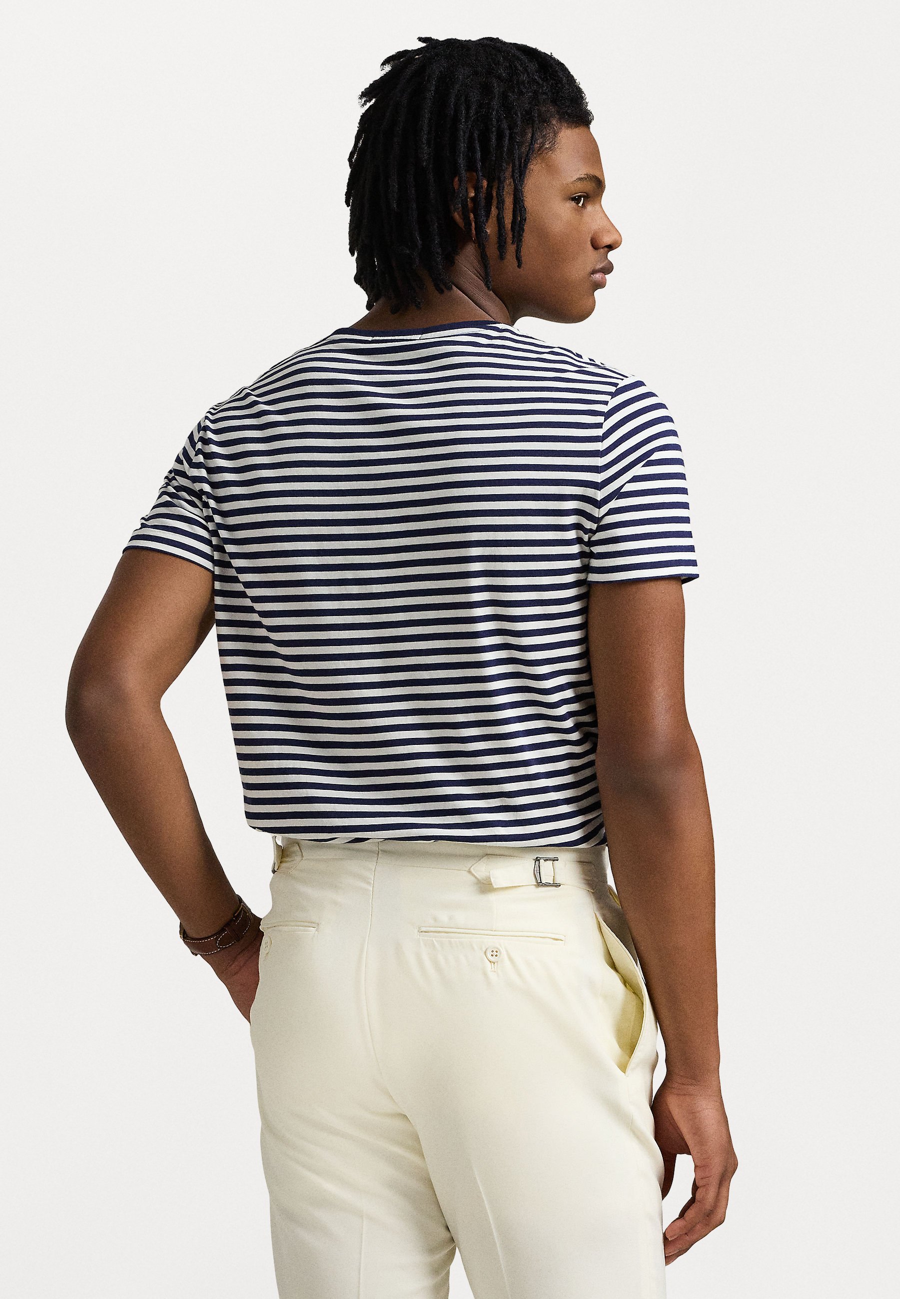 Polo Ralph Lauren CUSTOM SLIM FIT STRIPED JERSEY T-SHIRT