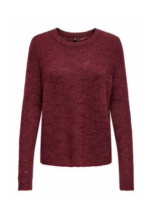 ONLY, ONLLOLLI L/S PULLOVER KNT NOOS - Maglione - cabernet