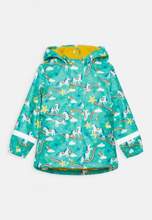 PUDDLE BUSTER COAT UNICORN RAINBOWS UNISEX - Regenjacke / wasserabweisende Jacke - aqua cosmic unicorn
