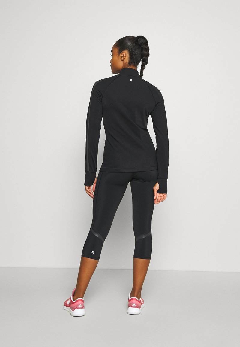Damen Sportbekleidung | Sweaty Betty THERMODYNAMIC HALF ZIP RUNNING Langarmshirt black/schwarz - DM23985 Damen Sportbekleidung | Sweaty Betty THERMODYNAMIC HALF ZIP RUNNING Langarmshirt black/schwarz - DM23985