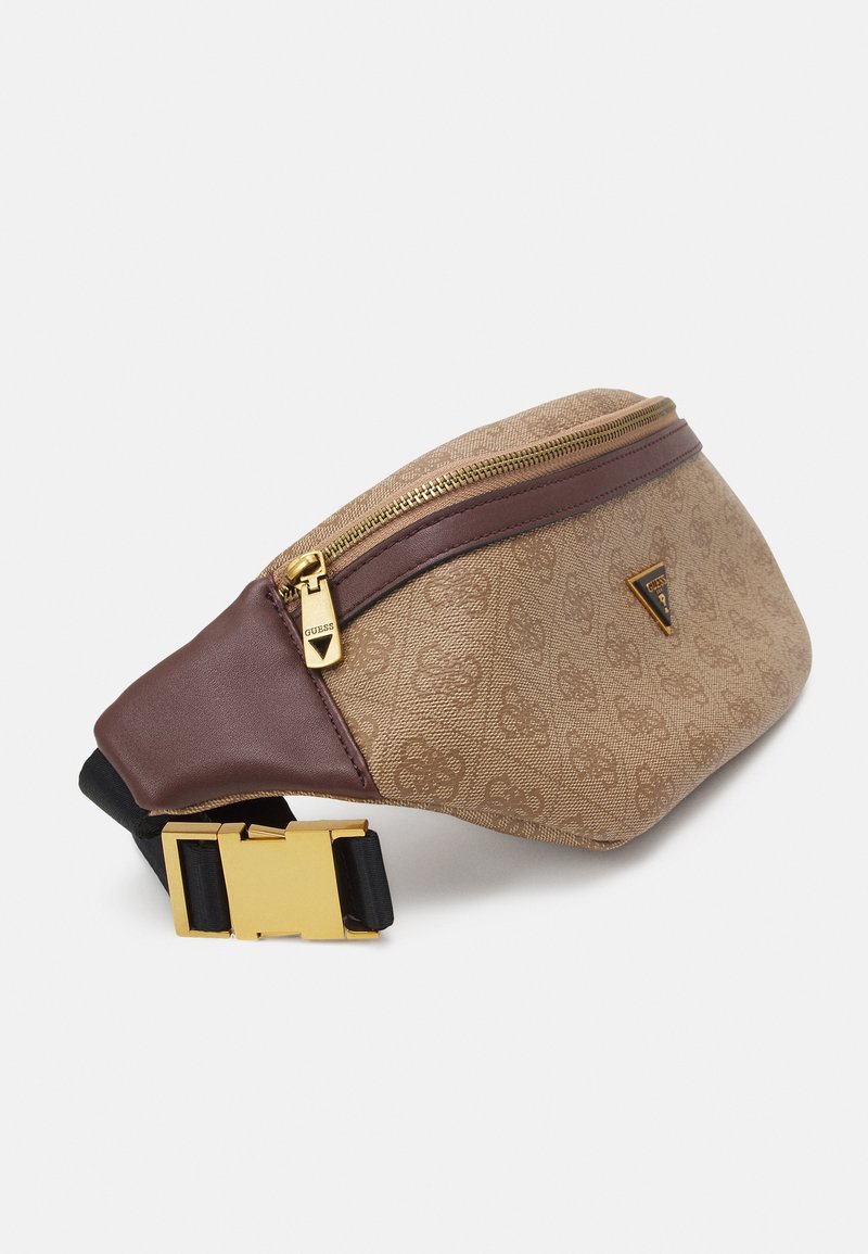 Guess VEZZOLA BAG UNISEX Riñonera - brown/beige/marrón - Zalando.es