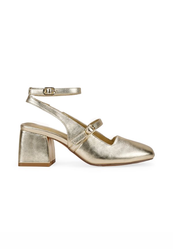 MARY JANE CON HEBILLAS - Pumps - oro