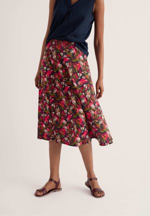 Seasalt Cornwall, SEASALT CORNWALL ORCHARD SKIRT - Suknja A kroja - abstract protea dark freesia