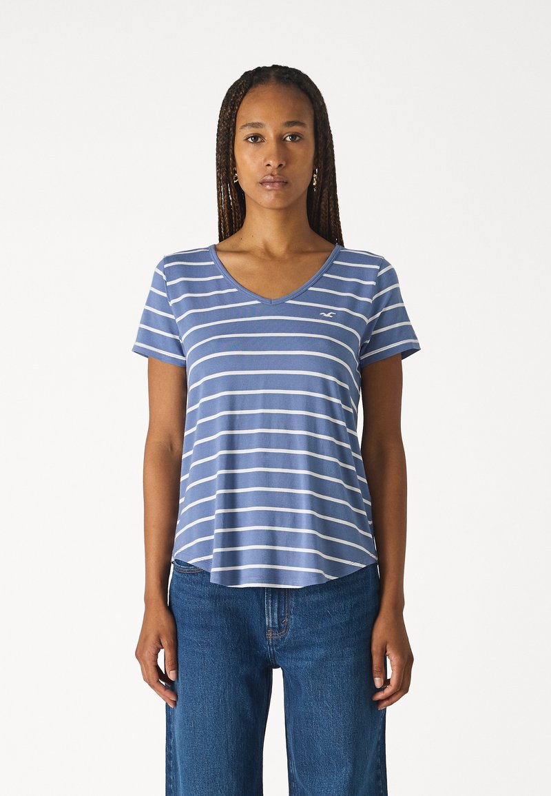 Hollister Co. EASY - T-shirt basic - grisaille