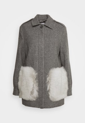 MACI CAR SHORT WITH POCKETS - Krátky kabát - grey