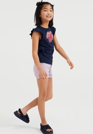 WE FA MET PAILLETTEN - T-shirt con stampa - blue