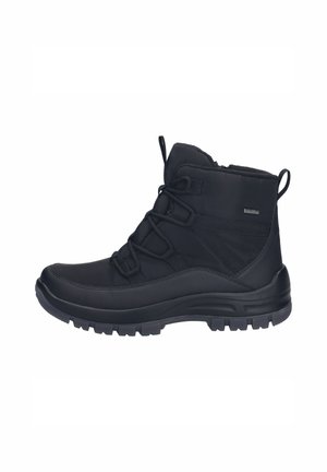 Schnürstiefelette - schwarz