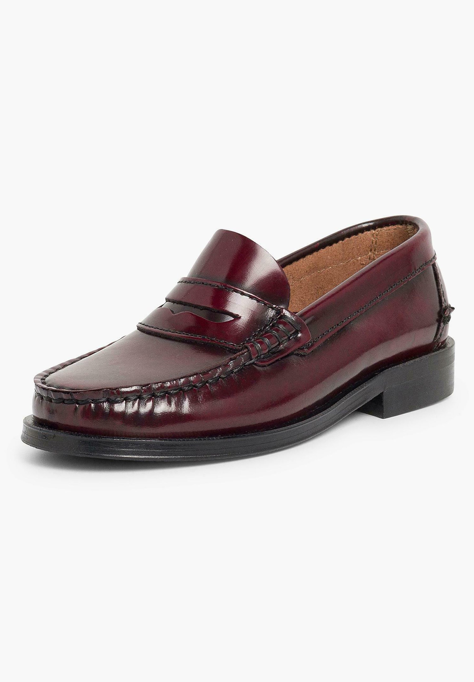 Mocassins Fille Pisamonas - Cuir Brillant Pour école - Taille 27-40 - Fabriqué En Espagne