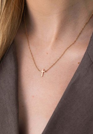 PURELEI, PURELEI KETTE LITTLE CROSS - Halskette - rosegold