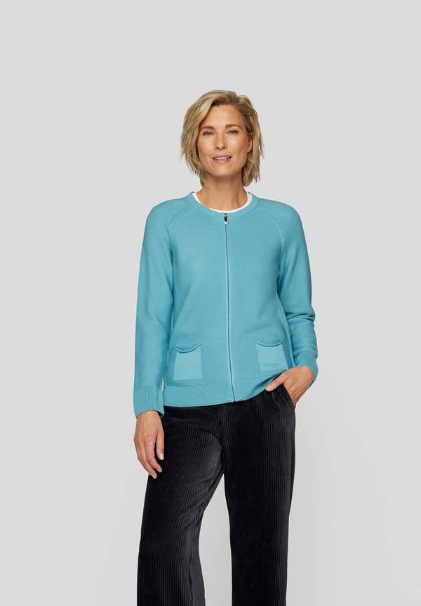 Strickjacke - petrol