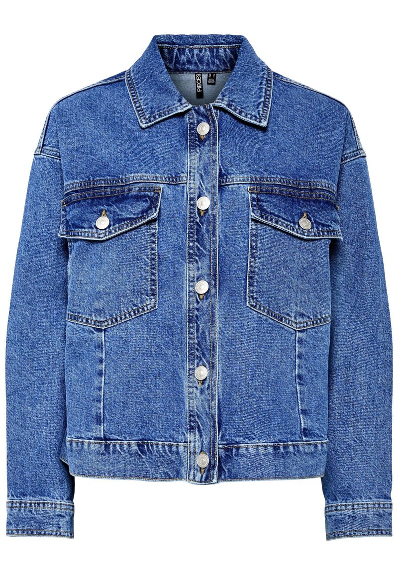 Pieces Spijkerjas blauw denim/bluedenim