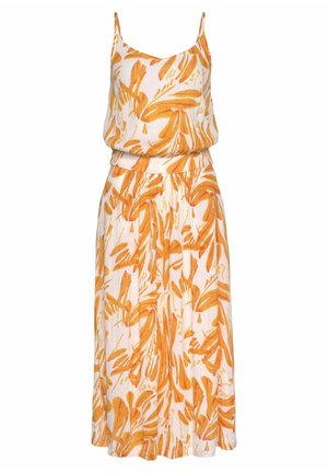 Tuta jumpsuit - orange-creme-bedruckt