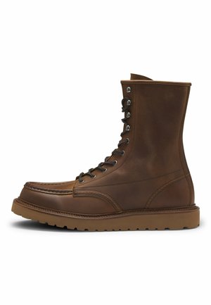 KEATON_HALB - Stivaletti stringati - open brown