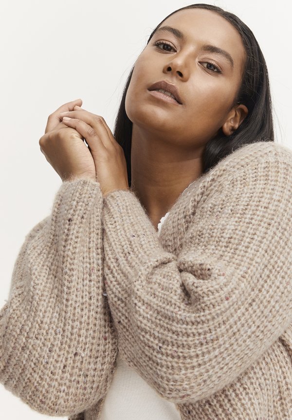 FPKaren - Cardigan - silver mink melange3