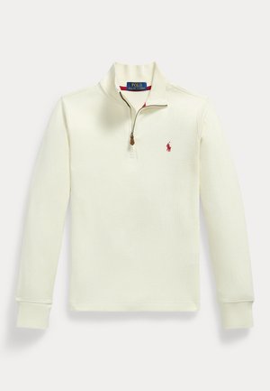 Polo Ralph Lauren ESTATE-RIB QUARTER-ZIP PULLOVER 7-14Y - Sweatshirt - clubhouse cream/c3959