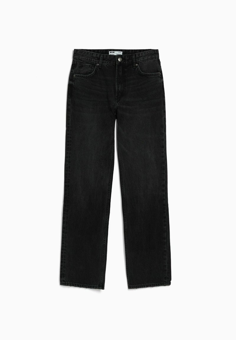 Bershka Straight leg jeans zwart