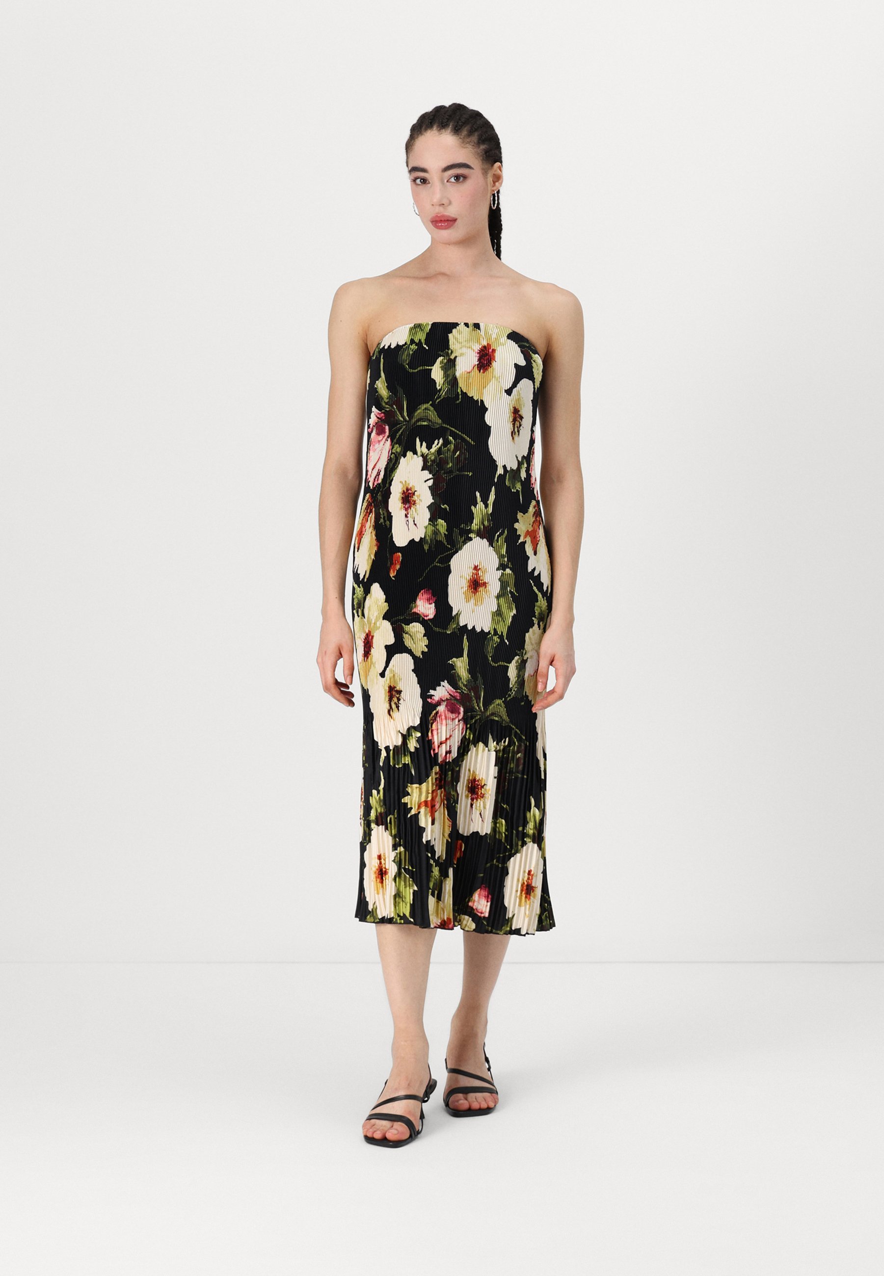 Abercrombie & Fitch EMERSON GOWN - Cocktail dress / Party dress - black/multi-coloured  - Zalando.ie