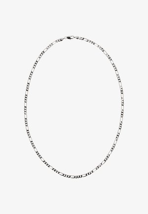 Sølv kædedyse med vekslende flade og runde led. Glat tekstur og poleret finish med en sikker lobsterlås.