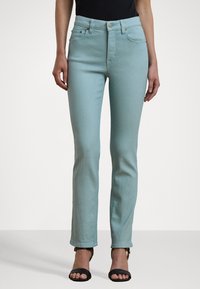 Lauren Ralph Lauren - COATED HIGH RISE STRAIGHT ANKLE JEAN - Jeans Straight Leg - aqua pearl Thumbnail-Bild 1
