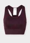SOFT SEAMLESS SPORTS BRA - Vidutiniškai krūtinę prilaikanti sportinė liemenėlė - burgundy melange