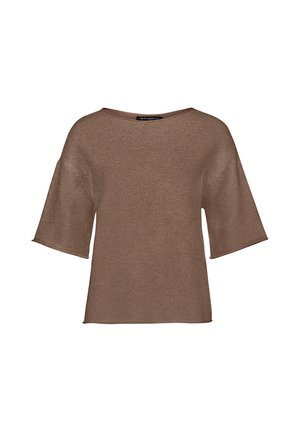 Betty Barclay, BETTY BARCLAY KURZARM STRICKPULLOVER - T-Shirt basic - dark coffee