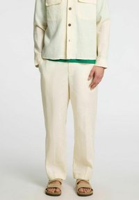 Selected Homme SLHLOOSE-WYATT - Hlače - egret
