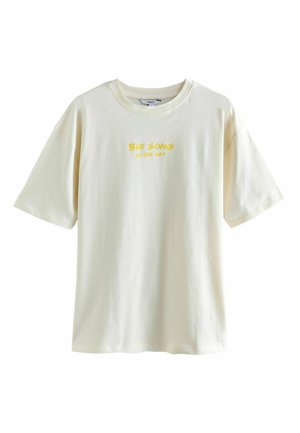 REGULAR FIT - OFFICIAL LICENSE ELIZABETH POWERS GRAPHIC CREW NECK - Tričko s potlačou - yellow