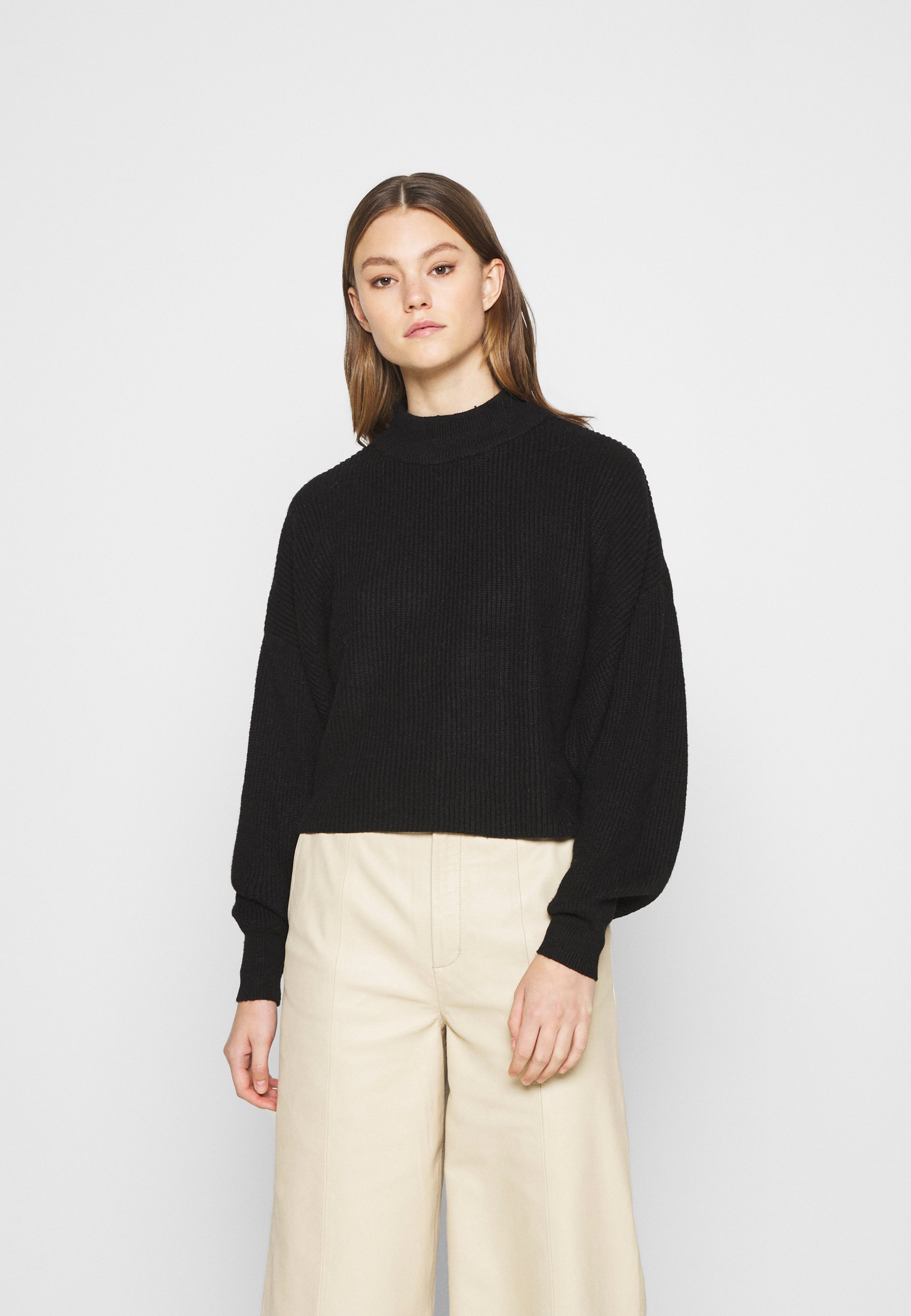black open back jumper