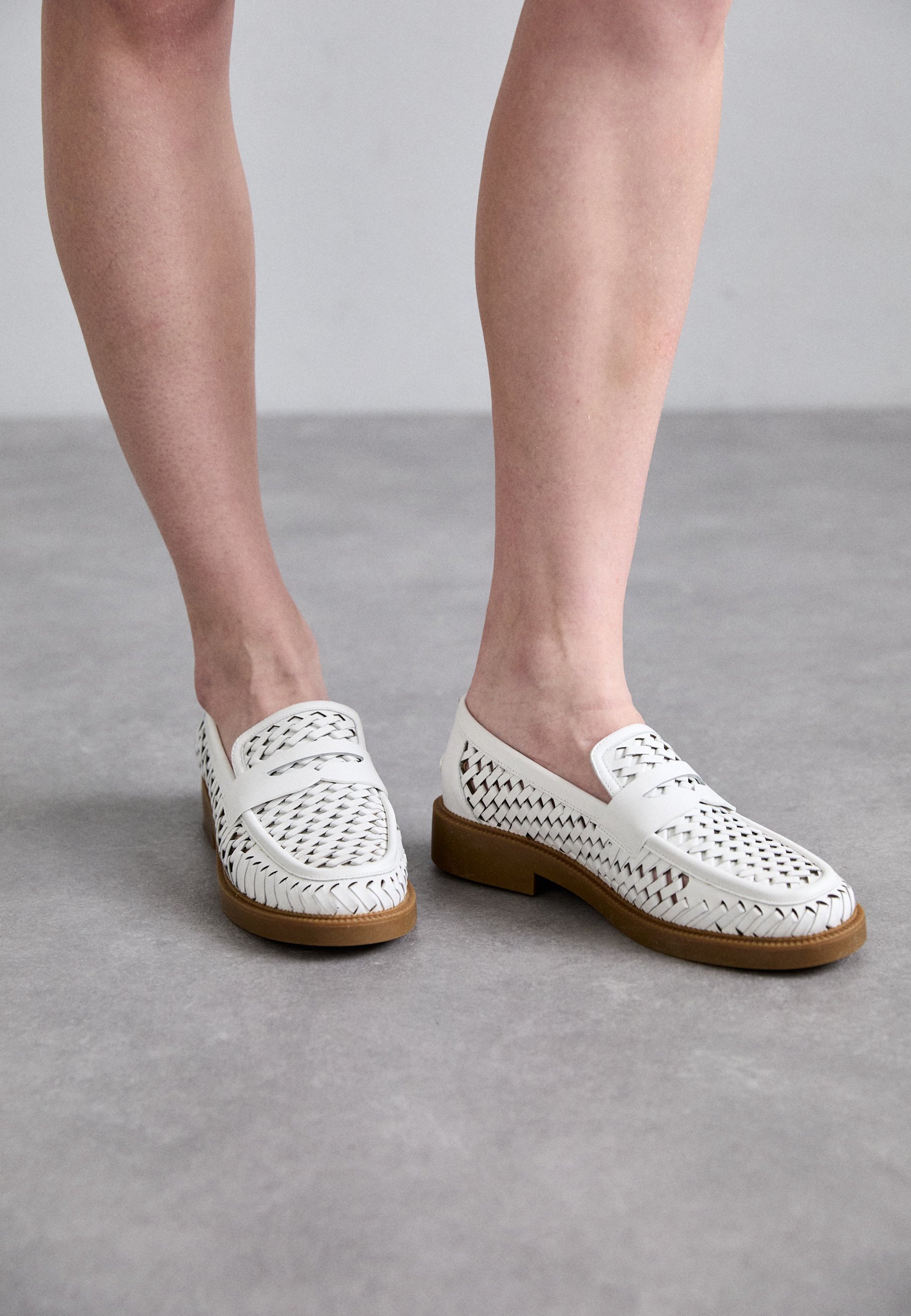 michael kors white loafers