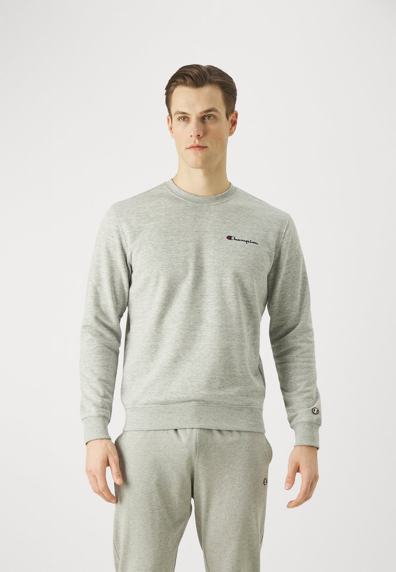 Champion ICONS CREWNECK SMALL LOGO - Felpa - grey melange
