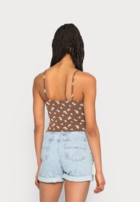 Hollister Co. BARE RUCHED BUST - Top - brown