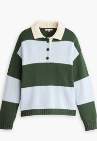 IVY LEAGUE STRIPED POLO - Džemper - mika niagara mist