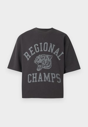 Hollister Co., GRAPHIC - T-shirt imprimé - dark grey