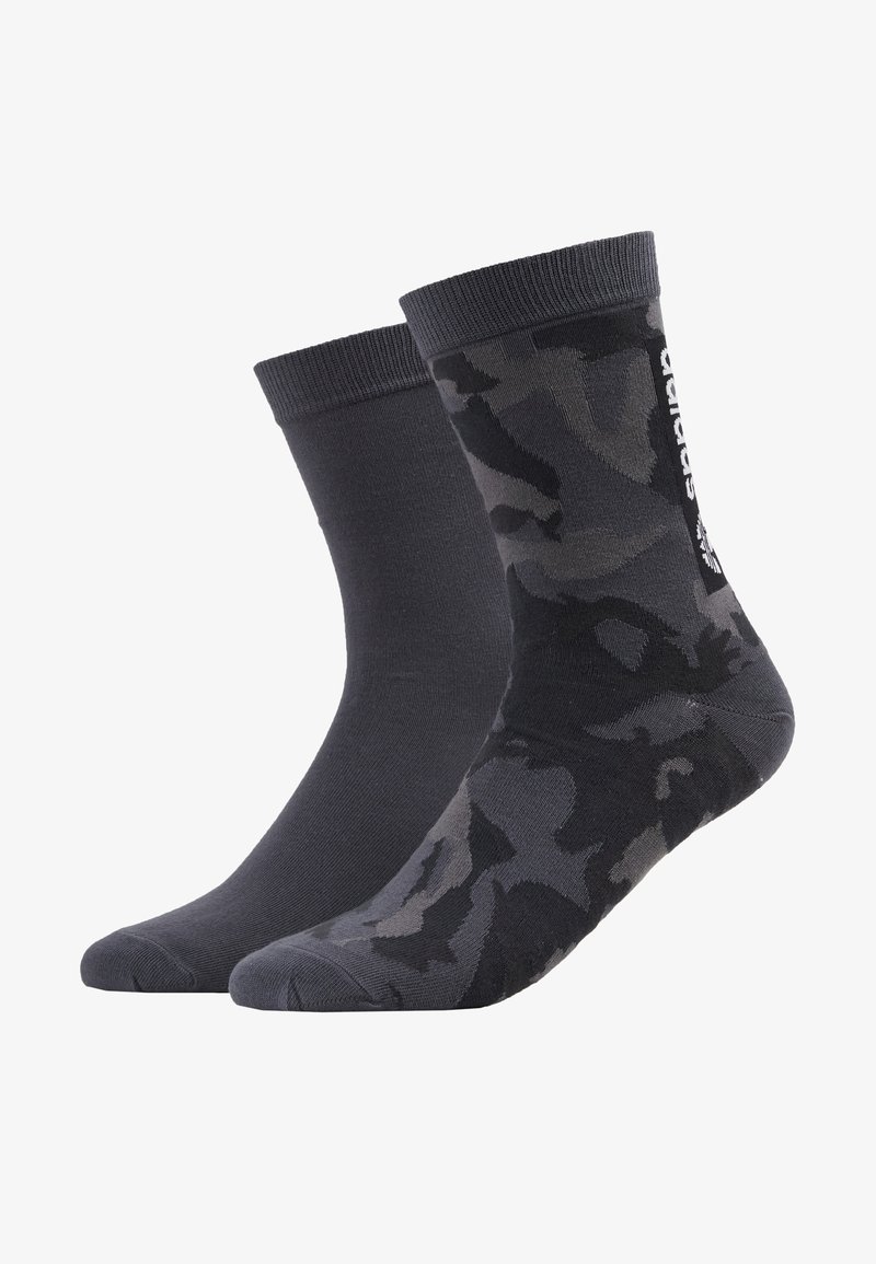 Adidas Originals Camo Crew 2 Pack Socken Grefou Grefiv Carbon Grau Zalando De