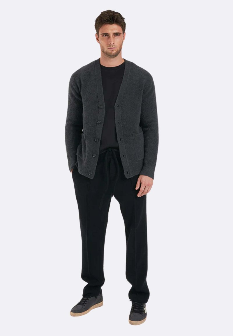 Paolo Pecora EFFETTO SPUGNA - Cardigan - dark grey