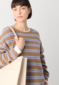 Mos Mosh TWO STRIPE - Jumper - true camel