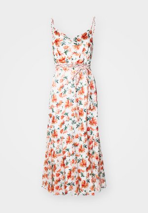Alice + Olivia LISSA COWL GODET MIDI DRESS - Freizeitkleid - off white