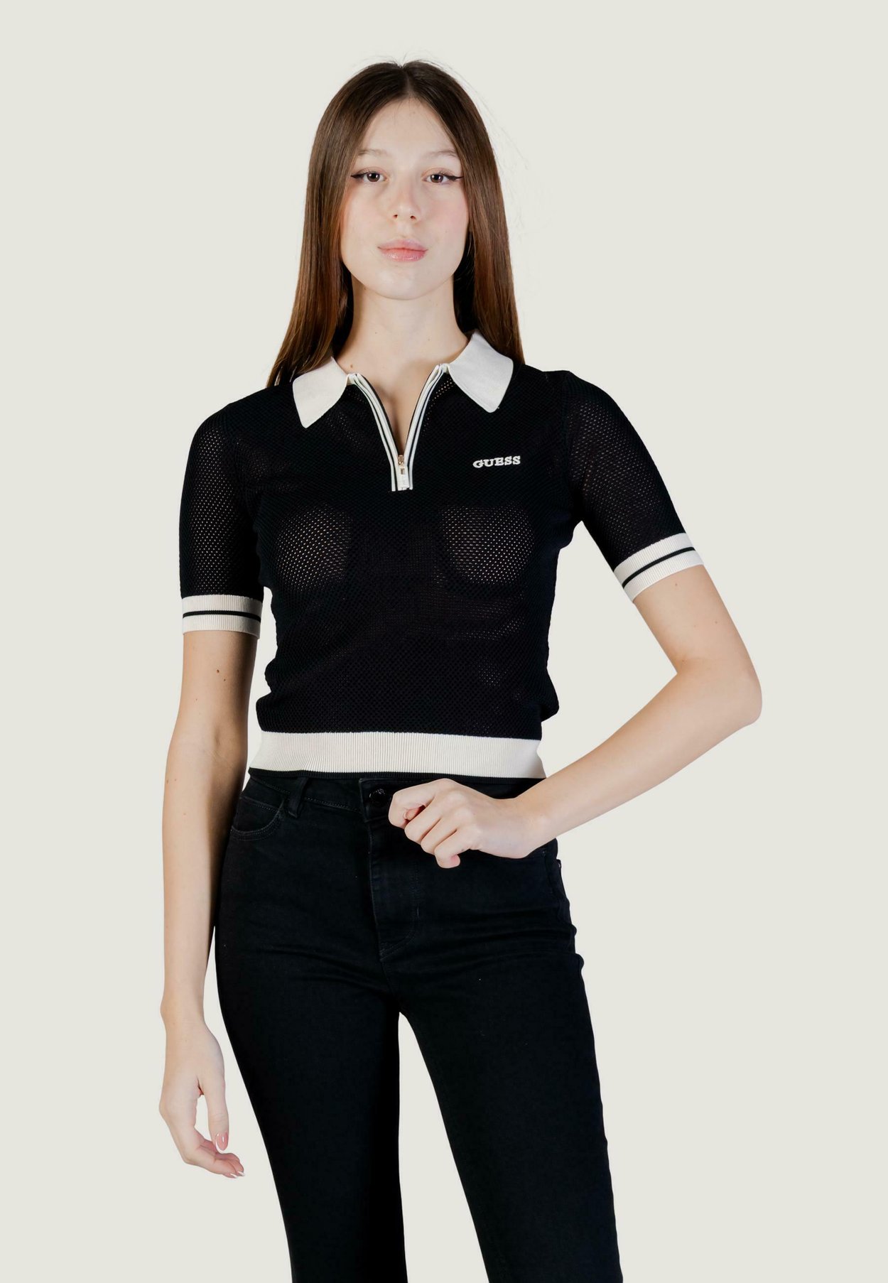 Guess Gabry SS Polo - Negro