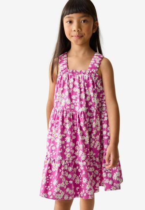 REGULAR FIT RUCHED STRAP SUN - Jurk - pink floral
