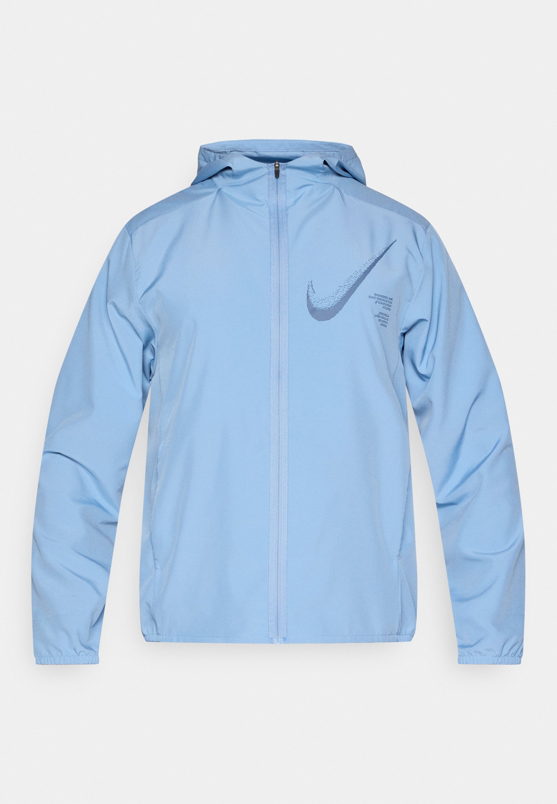 nike essential running jacket blue